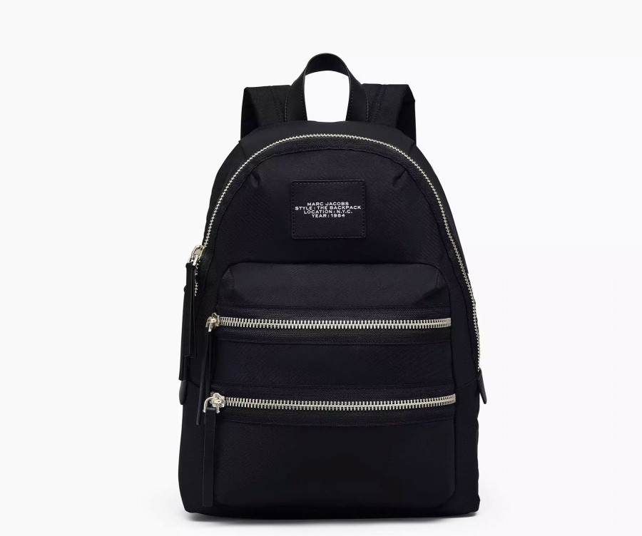 Women Marc Jacobs Handbags | The Biker Nylon Large Backpack Black