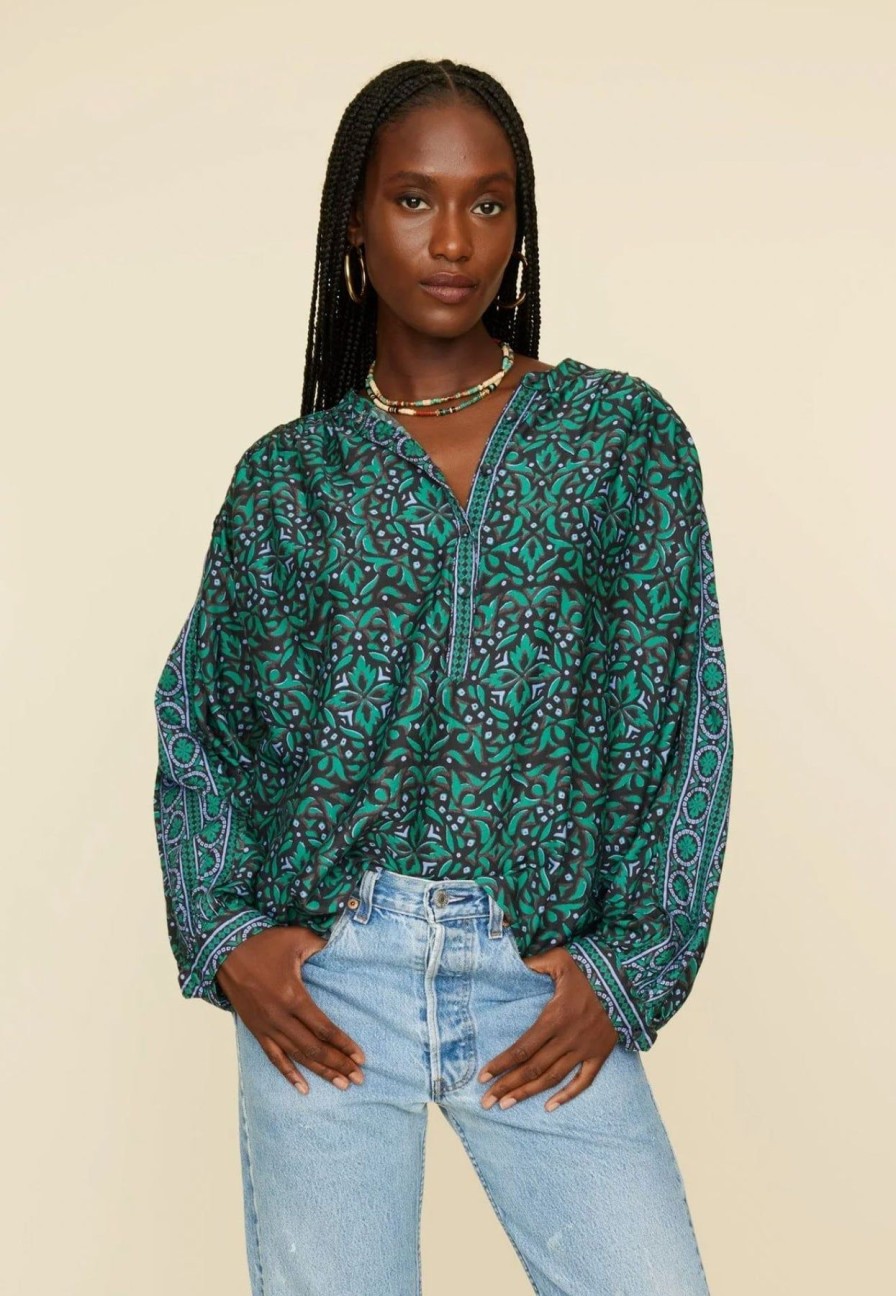 Women XÍRENA Shirts & Blouses | Arden Top Green Smoke