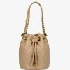 Women Marc Jacobs Handbags | Quilted Bucket Bag Camel