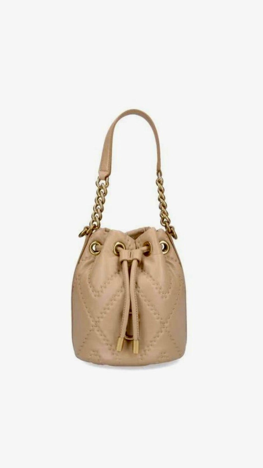 Women Marc Jacobs Handbags | Quilted Bucket Bag Camel