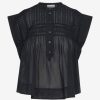 Women Isabel Marant Etoile Shirts & Blouses | Leaza Top Black