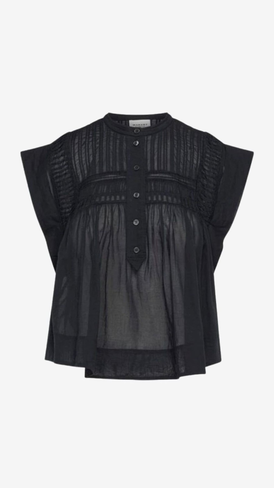 Women Isabel Marant Etoile Shirts & Blouses | Leaza Top Black