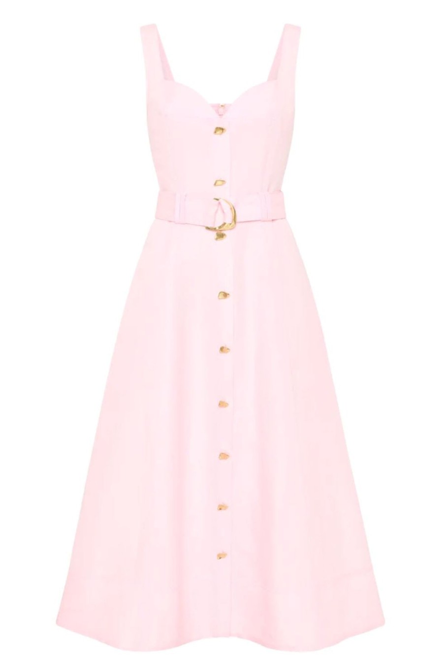 Women Aje. Vacation | Clay Belted Midi Dress Pastel Pink