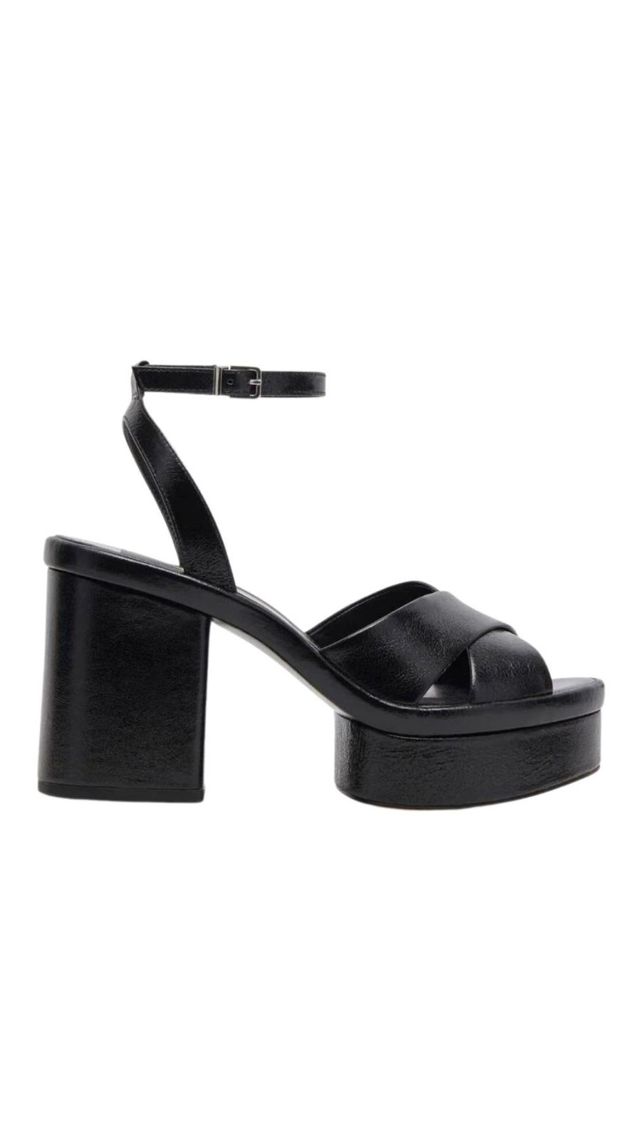 Women Dolce Vita Sandals | Laisha Patent Heel Midnight Crinkle