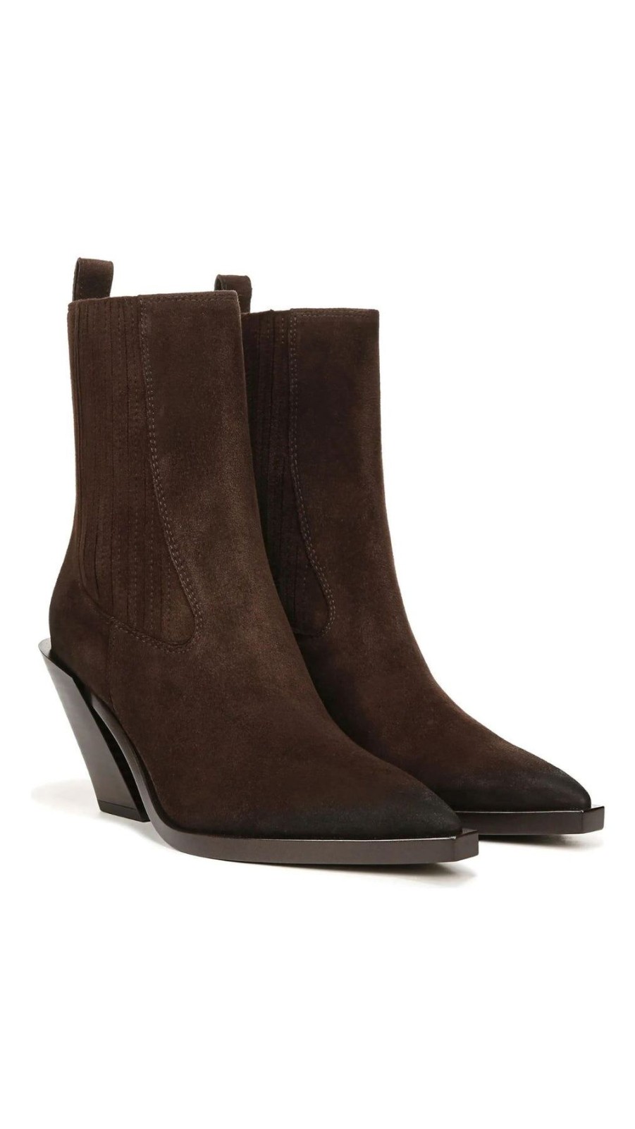 Women Sam Edelman Boots | Mandey Boot Chocolate Suede