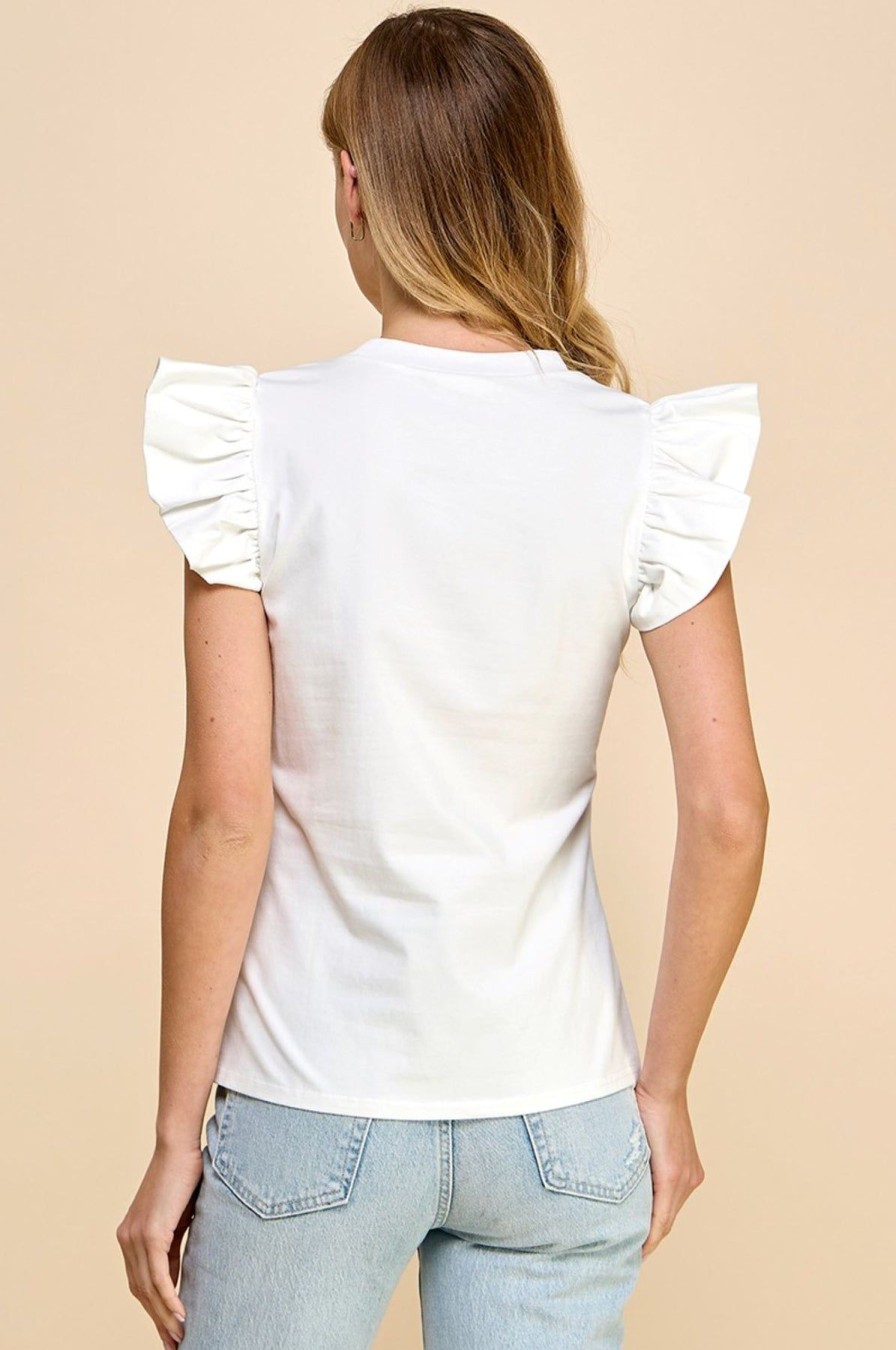 Women Anna Rae Shirts & Blouses | Macy Tee White