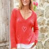 Women Wooden Ships Sweaters | Aimee V Cotton Scarlet Macaw