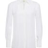 Women L'AGENCE Shirts & Blouses | Fabienne Button Detail Tunic Blouse Ivory