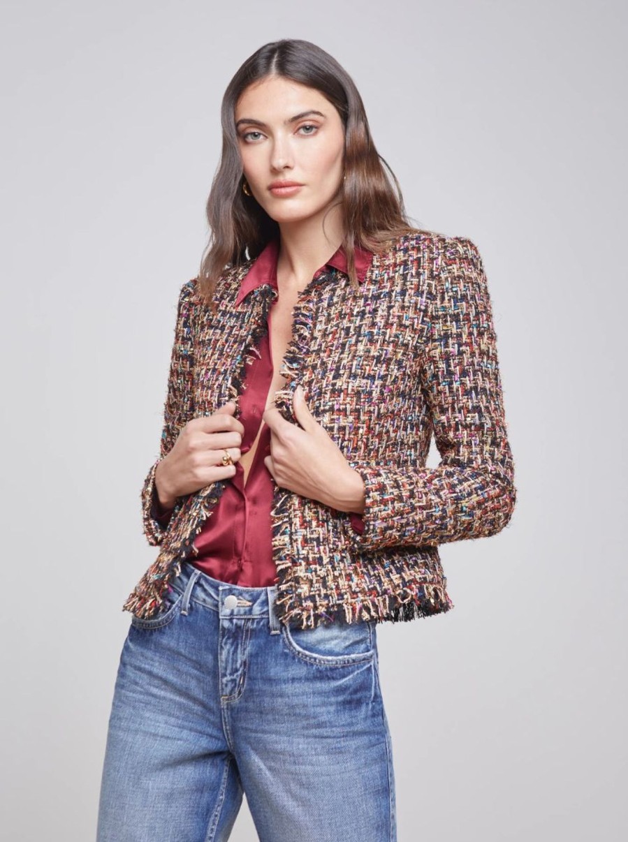 Women L'AGENCE Blazers | Angelina Jacket Multicolor