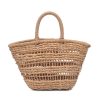 Women Uniquities Handbags | Tia Straw Beach Tote