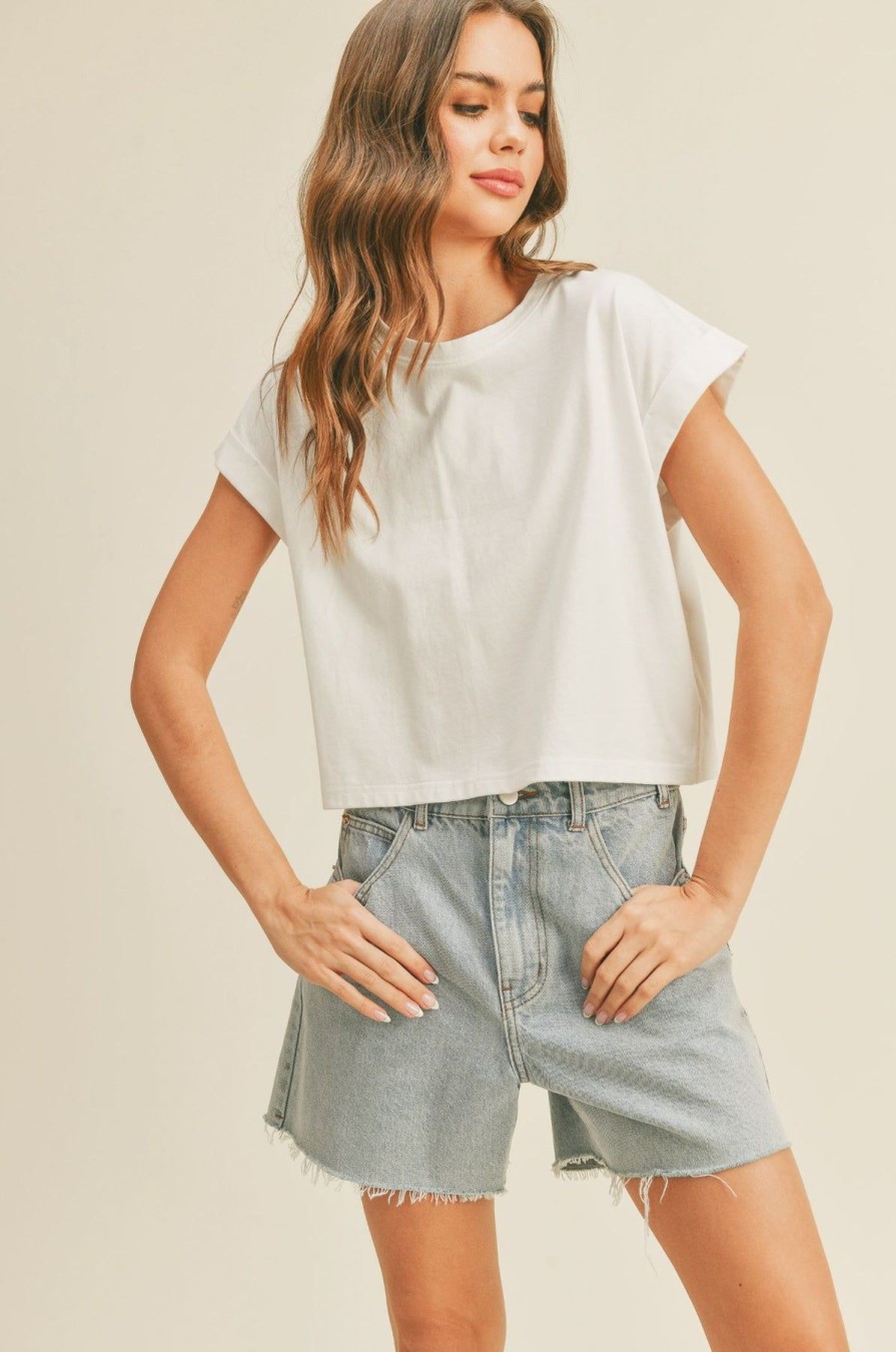 Women Kendall Lane Tees & Tanks | Molly Tee Off White