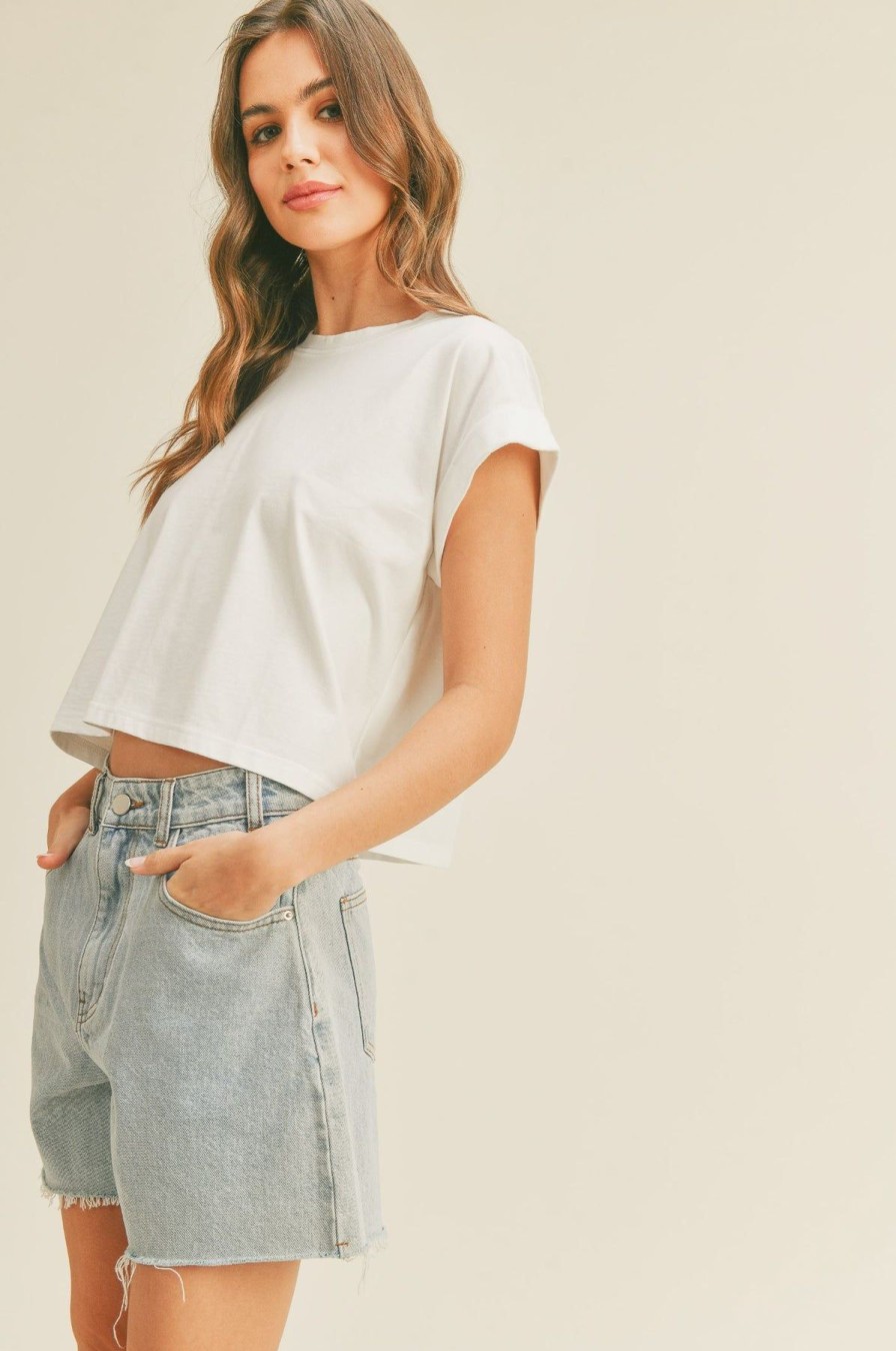 Women Kendall Lane Tees & Tanks | Molly Tee Off White