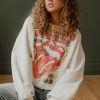 Women Uniquities | Rolling Stones 1994 Sweatshirt Vintage White