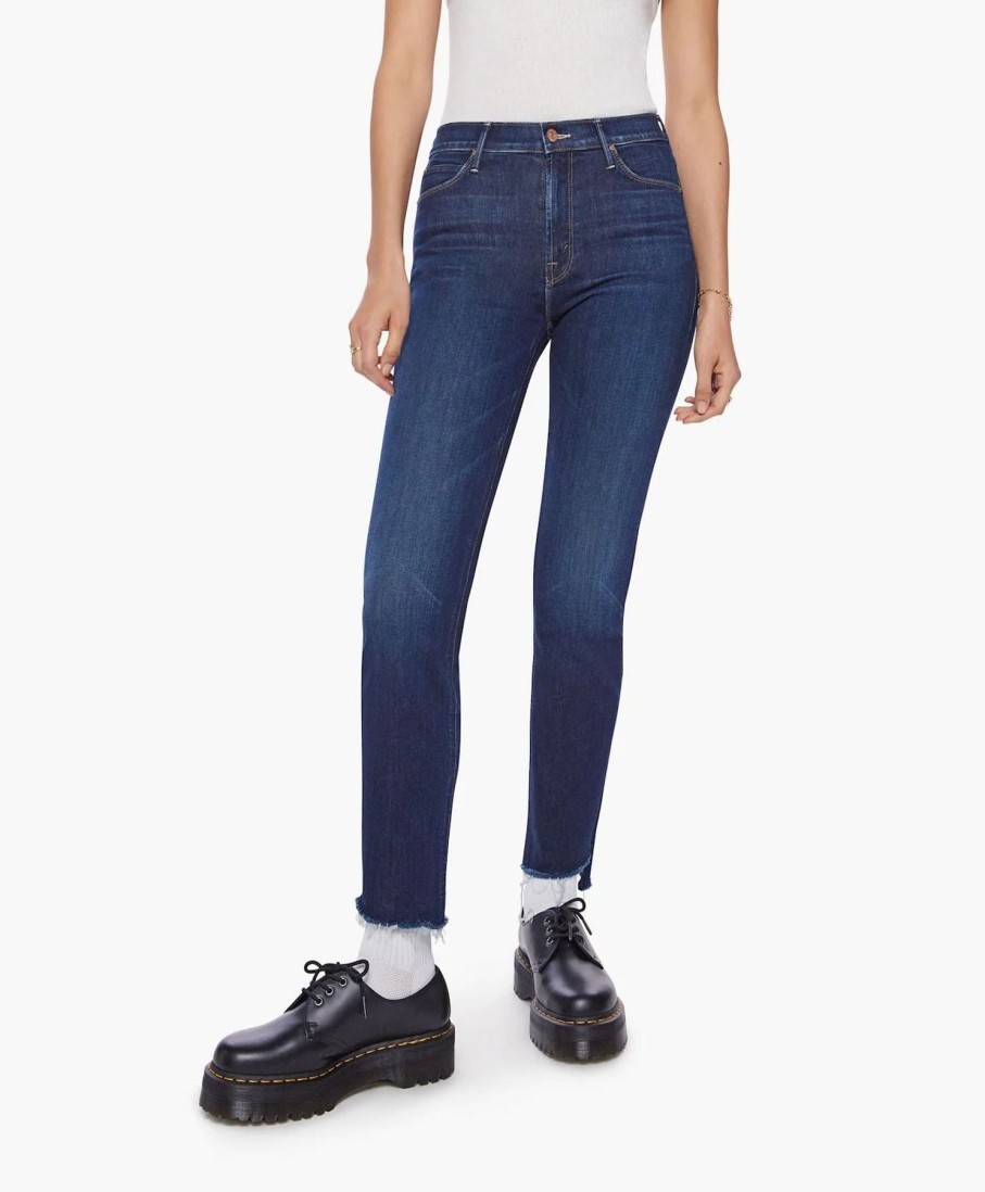 Women Mother Denim | Mid Rise Dazzler Ankle Step In Off Limits