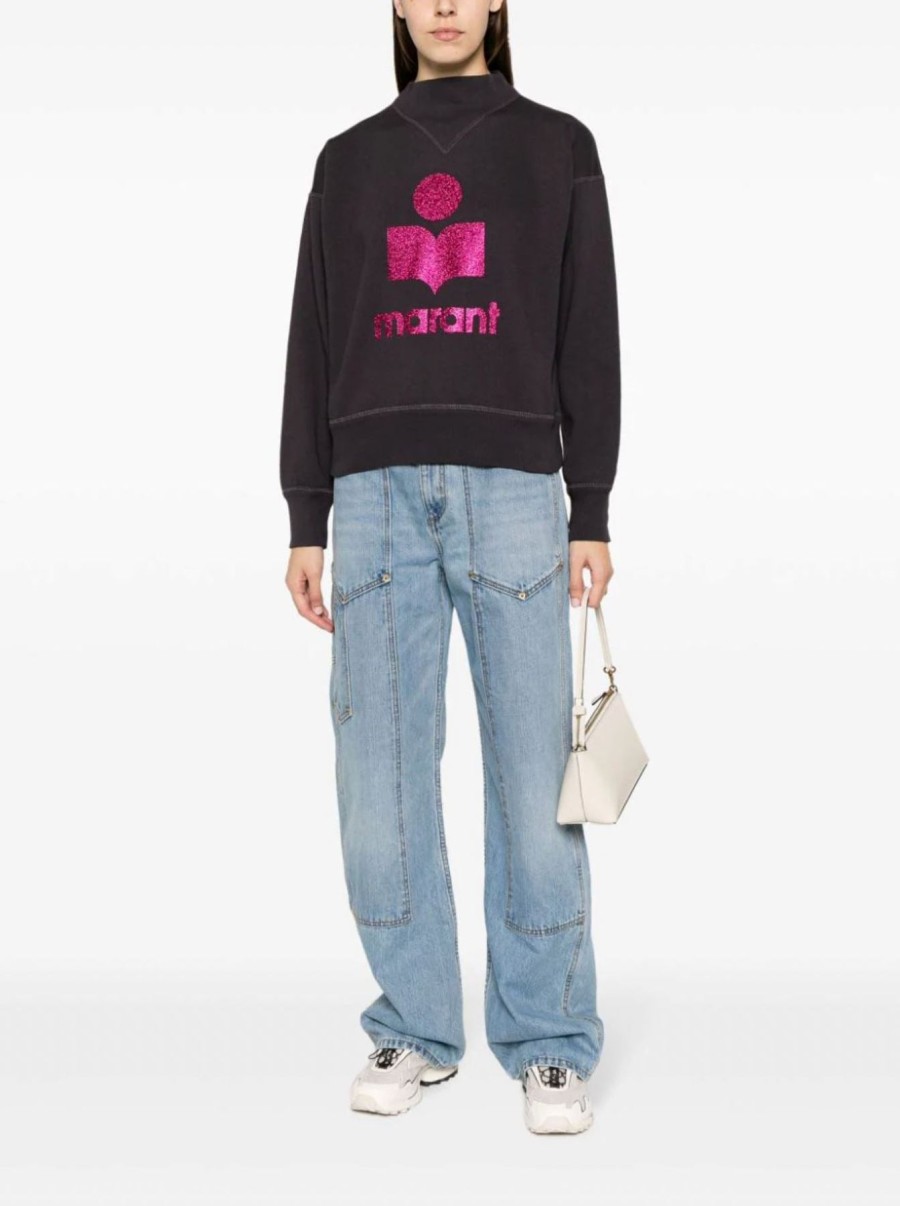 Women Isabel Marant Etoile | Moby Sweatshirt Faded Night/Pink