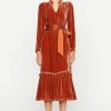 Women Marie Oliver Wedding Guest | Ruthie Dress Chestnut