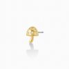 Women Gorjana Earrings | Mushroom Charm Studs Gold