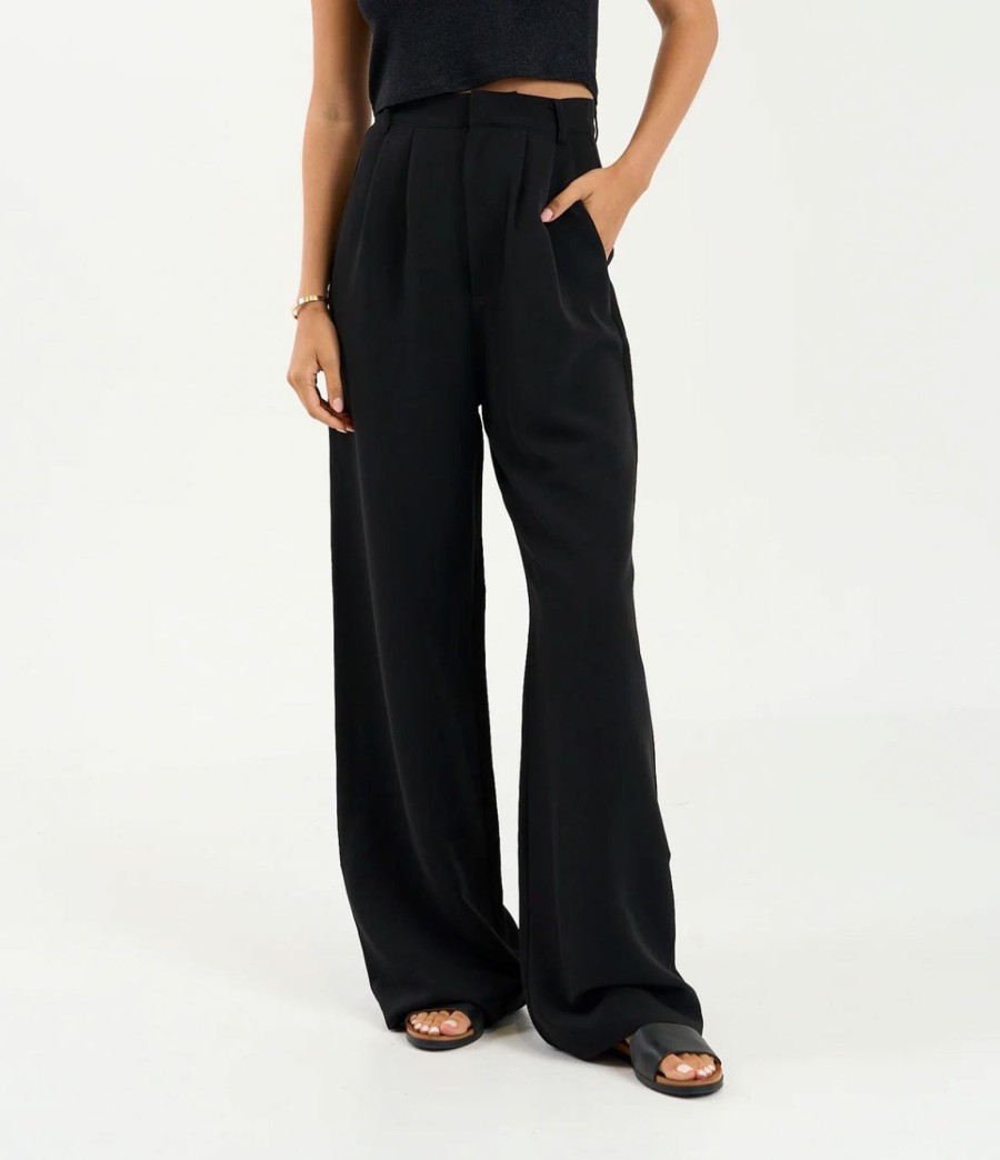 Women We Are Sundays Pants | Gentry Pants Black