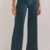 Women Z Supply | Flare Up Velour Pant Rich Pine