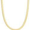 Women Luv AJ Necklaces | Mini Flex Snake Chain Necklace Gold