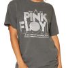 Women Uniquities | Pink Floyd World Tour Glitter Tee Grey