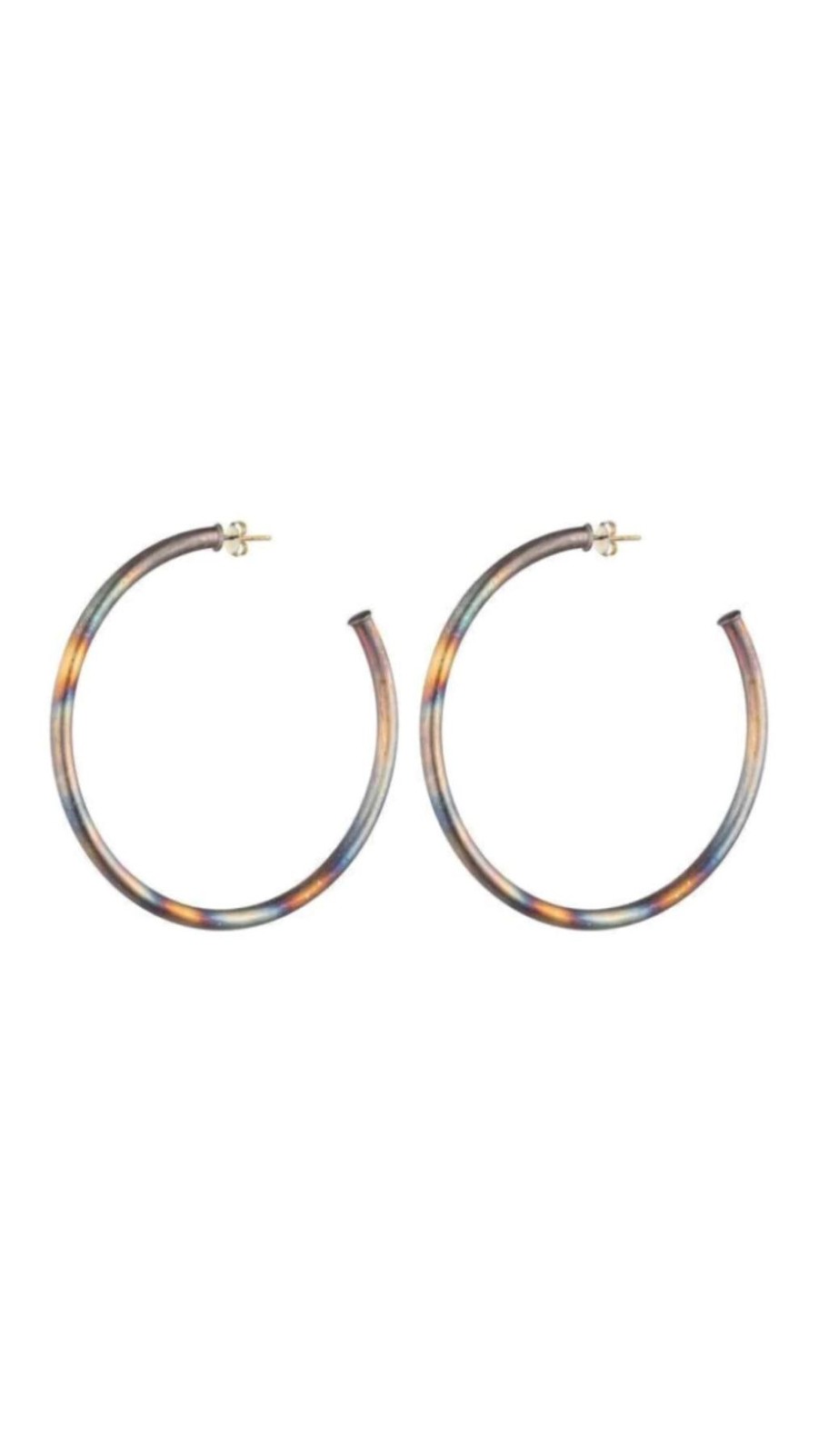 Women Sheila Fajl Earrings | Burnished Small Everybody'S Favorite Hoop Silver