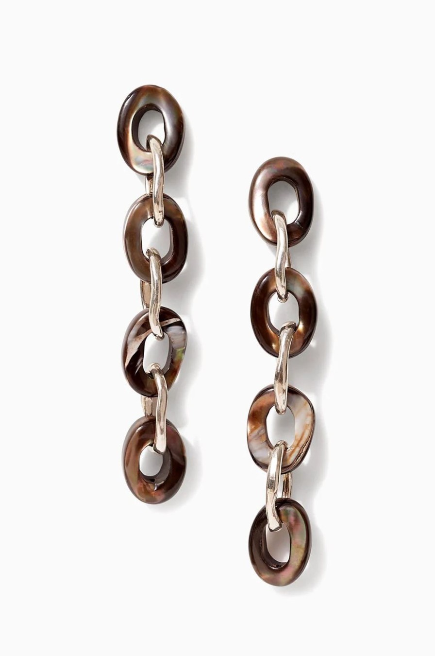 Women Chan Luu Earrings | Tidepool Link Earrings Brown Mother Of Pearl