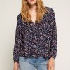 Women Joie Shirts & Blouses | Raquel B Blouse Caviar Multi