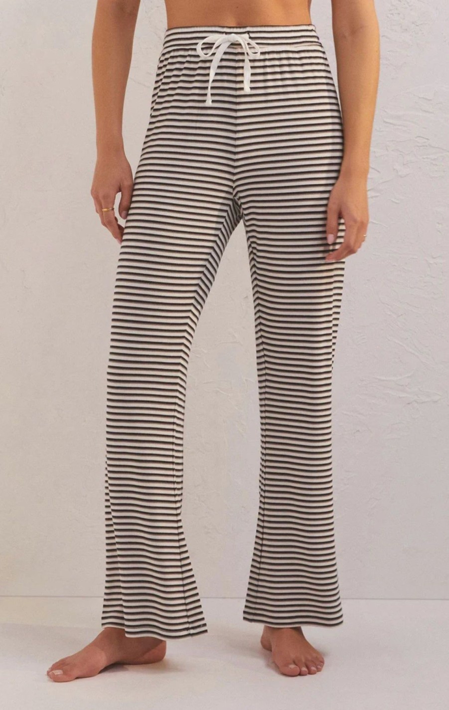 Women Z Supply | Lounger Stripe Pant Bone