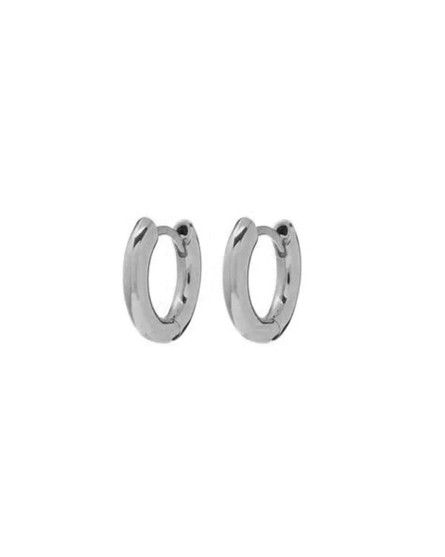 Women Luv AJ Earrings | Amalfi Huggies Silver