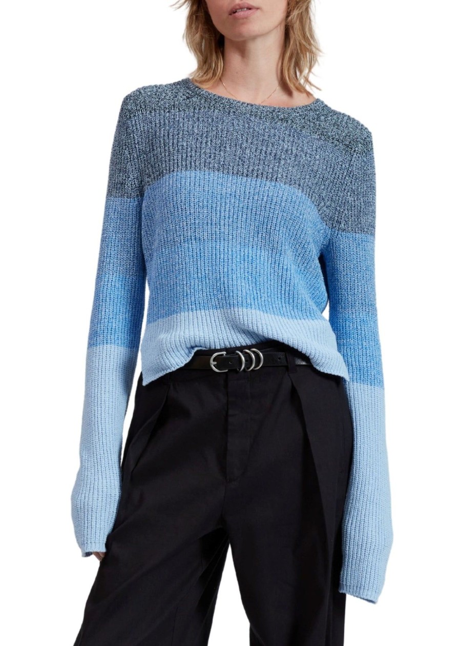 Women Rag & Bone Sweaters | Kati Crew Blue Multi