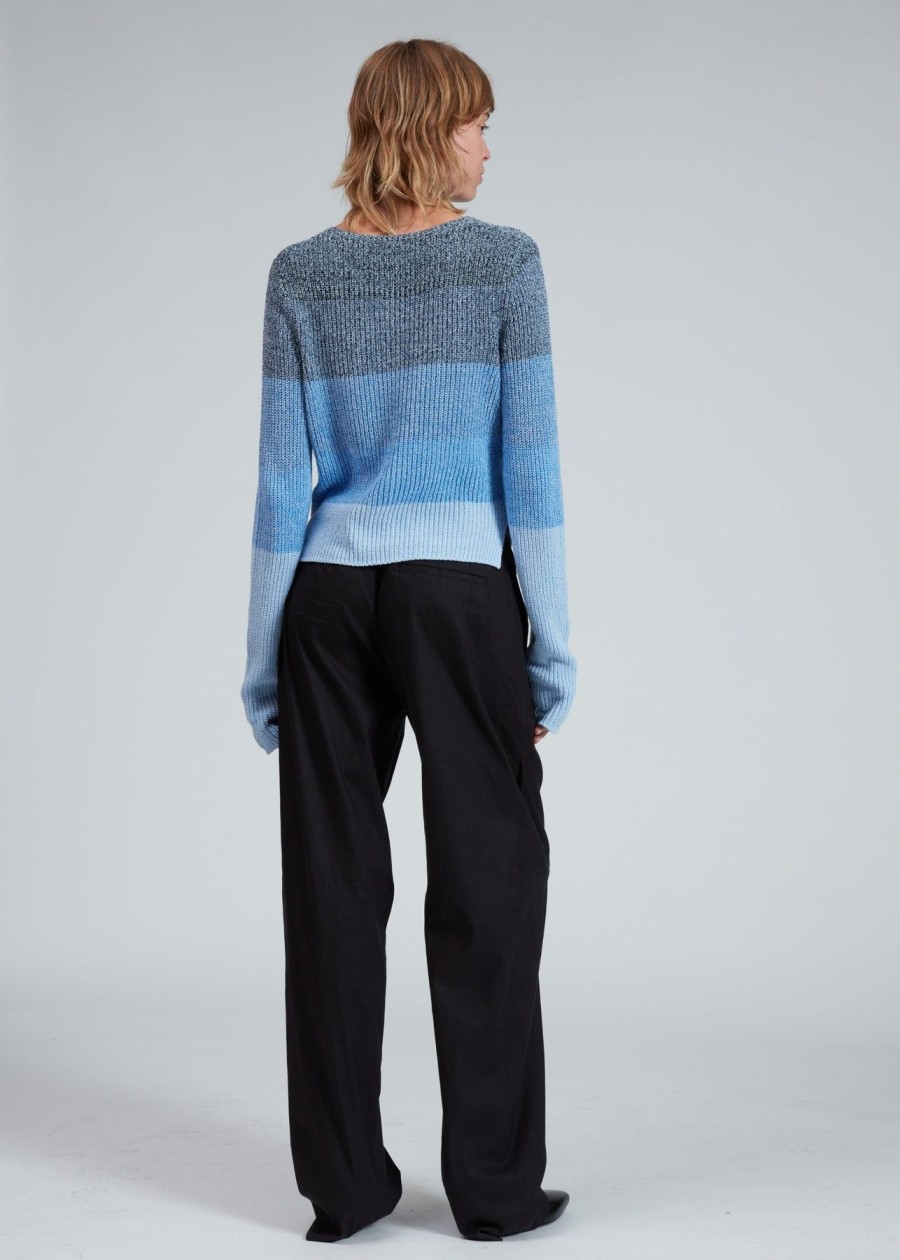 Women Rag & Bone Sweaters | Kati Crew Blue Multi