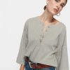 Women NATION LTD Shirts & Blouses | Alix Oversized Henley Heather Grey