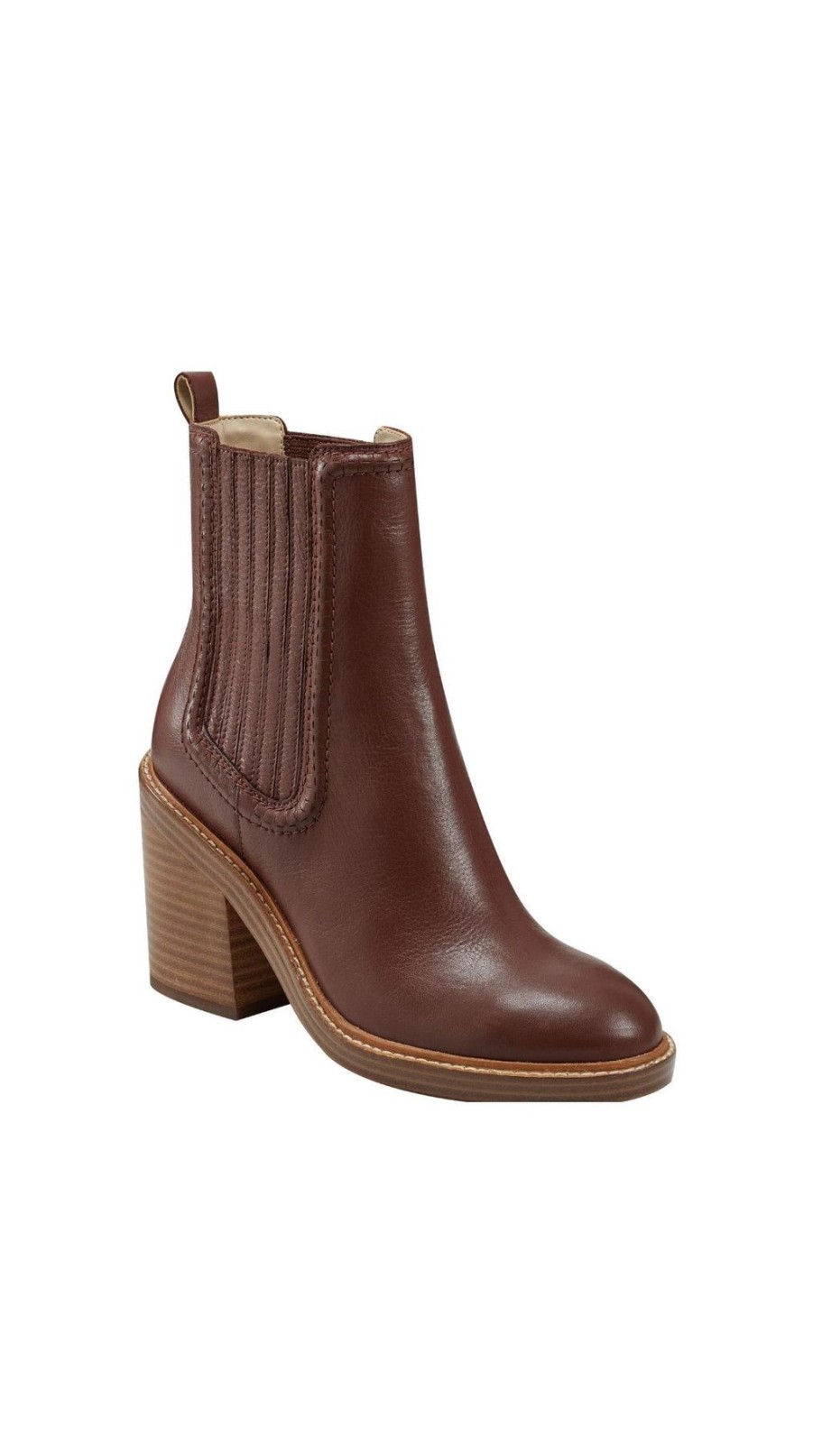 Women Marc Fisher Boots | Halida Bootie Dark Natural