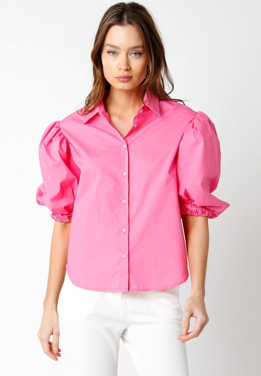 Women Spencer & Ella Shirts & Blouses | Tula Top Pink