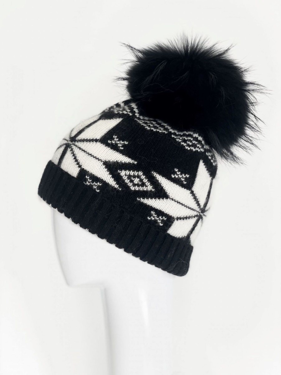 Women Linda Richards Hats | Nordic Snowflake Pom Hat