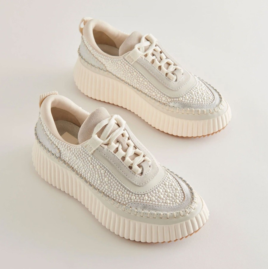 Women Dolce Vita Sneakers | Dolen Sneaker Vanilla Pearl