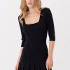 Women We Are Sundays Mini | Gatlin Dress Black