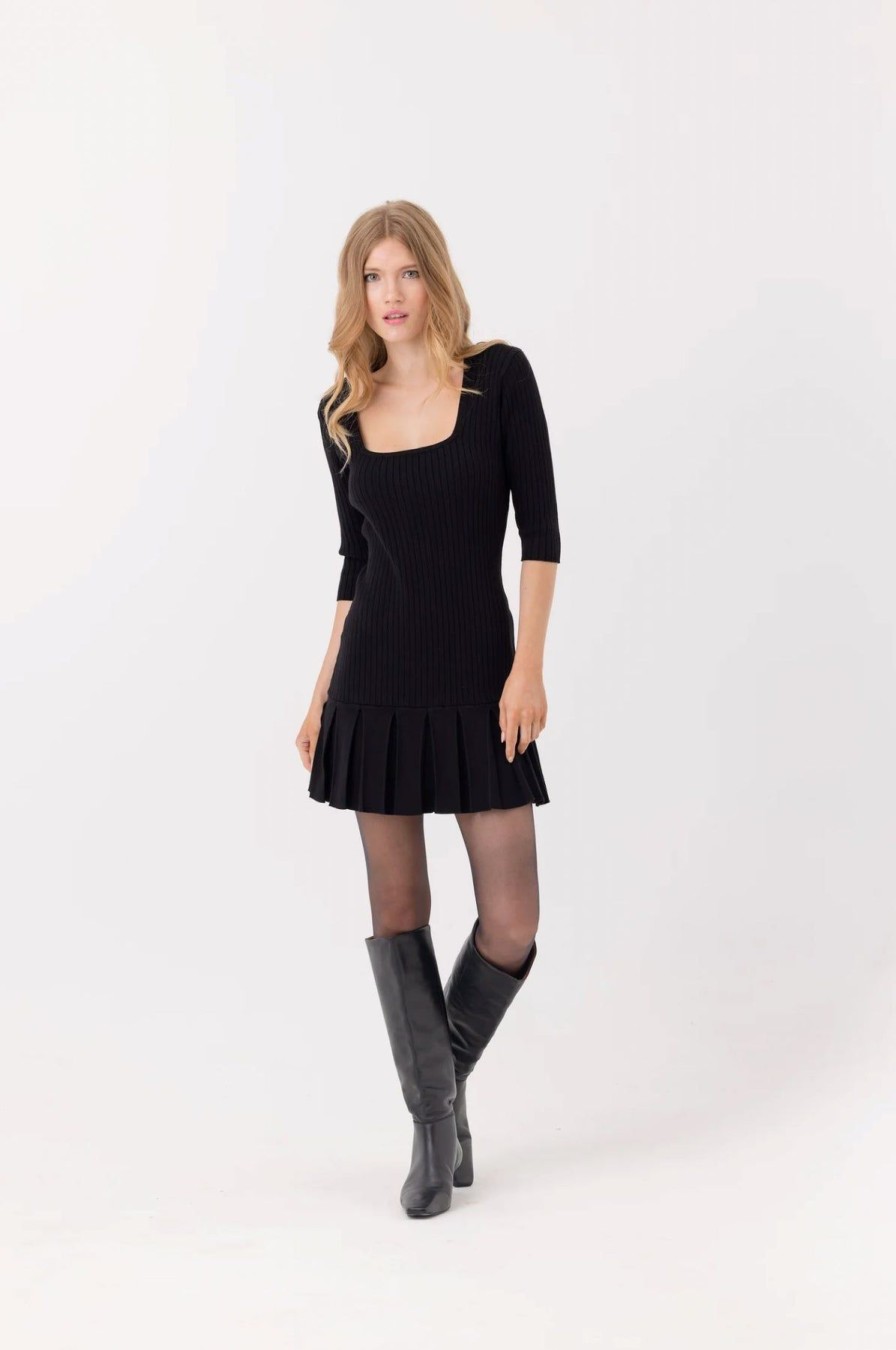 Women We Are Sundays Mini | Gatlin Dress Black