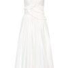 Women Aje. White Dresses | Synergy Frill Midi Dress Ivory