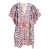 Women BELL by Alicia Bell | Angel Kaftan Mini Pink And Navy Floral