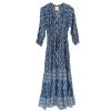 Women BELL by Alicia Bell Vacation | Courtney Maxi Dress Indigo Print