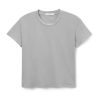 Women Perfect White Tee | Harley Boxy Crew Aluminum