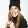 Women Linda Richards Hats | Angora Wool Pom Hat Black