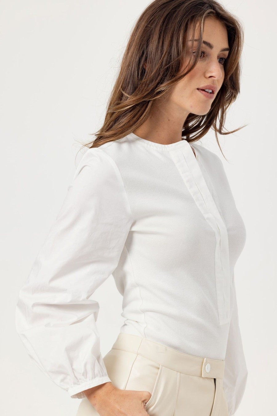 Women We Are Sundays Shirts & Blouses | Gwen Top White