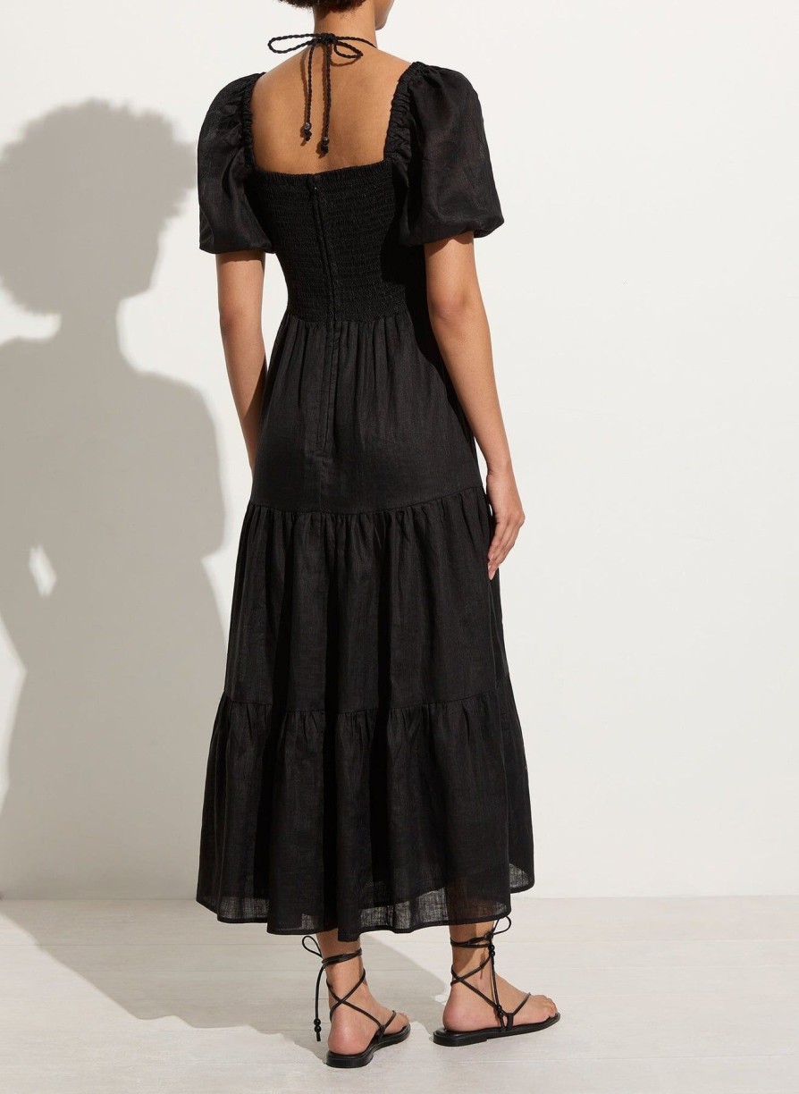 Women Faithfull The Brand Vacation | Palacio Midi Dress Black