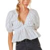 Women Kendall Lane Shirts & Blouses | Hayes Babydoll Top Off White