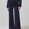 Women Citizens of Humanity Pants | Paloma Baggy Velvet Royal Navy