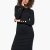 Women NATION LTD Midi & Maxi | Theo Contrast Midi With Gold Jet Black