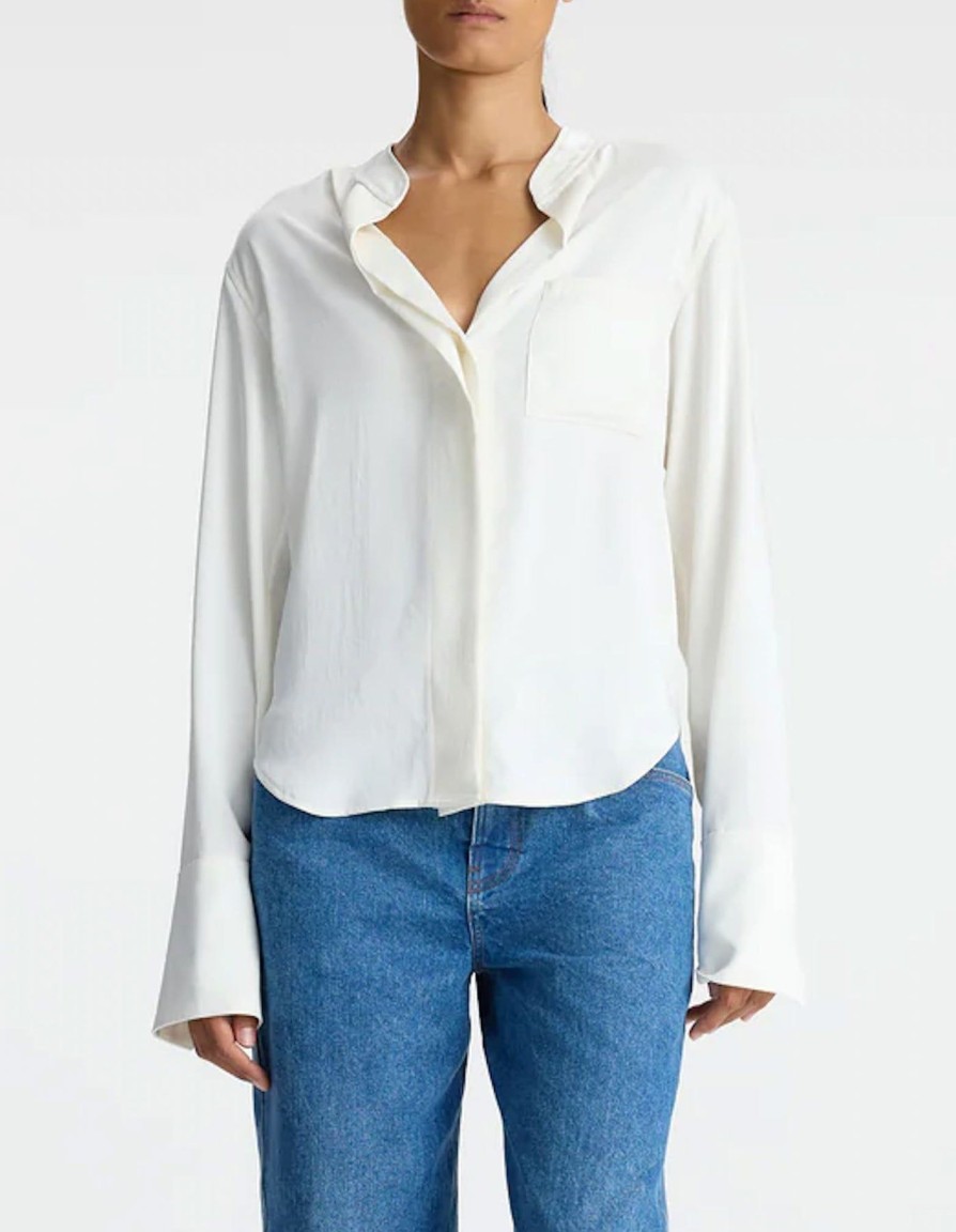 Women A.L.C. Shirts & Blouses | Wynn Top Whisper White